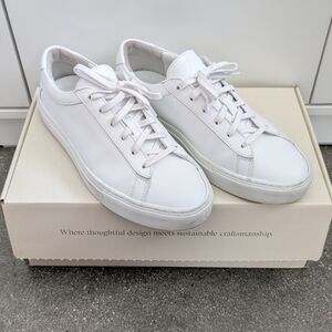 KOIO Capri Leather Sneakers In Triple White